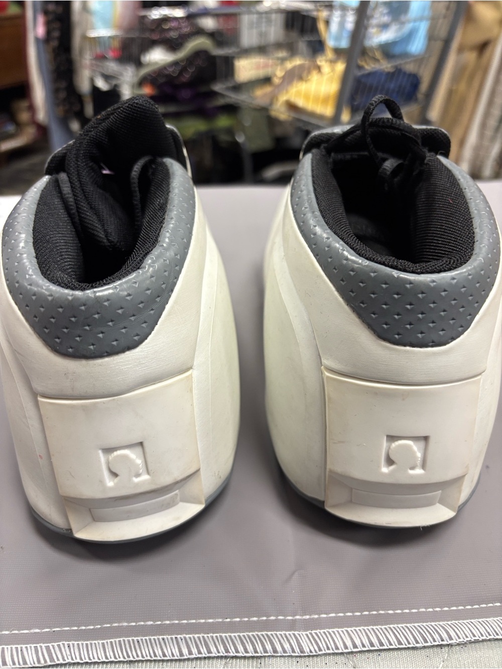 Men's White and Black Slip-On Athletic Shoes - Picture 3 of 7